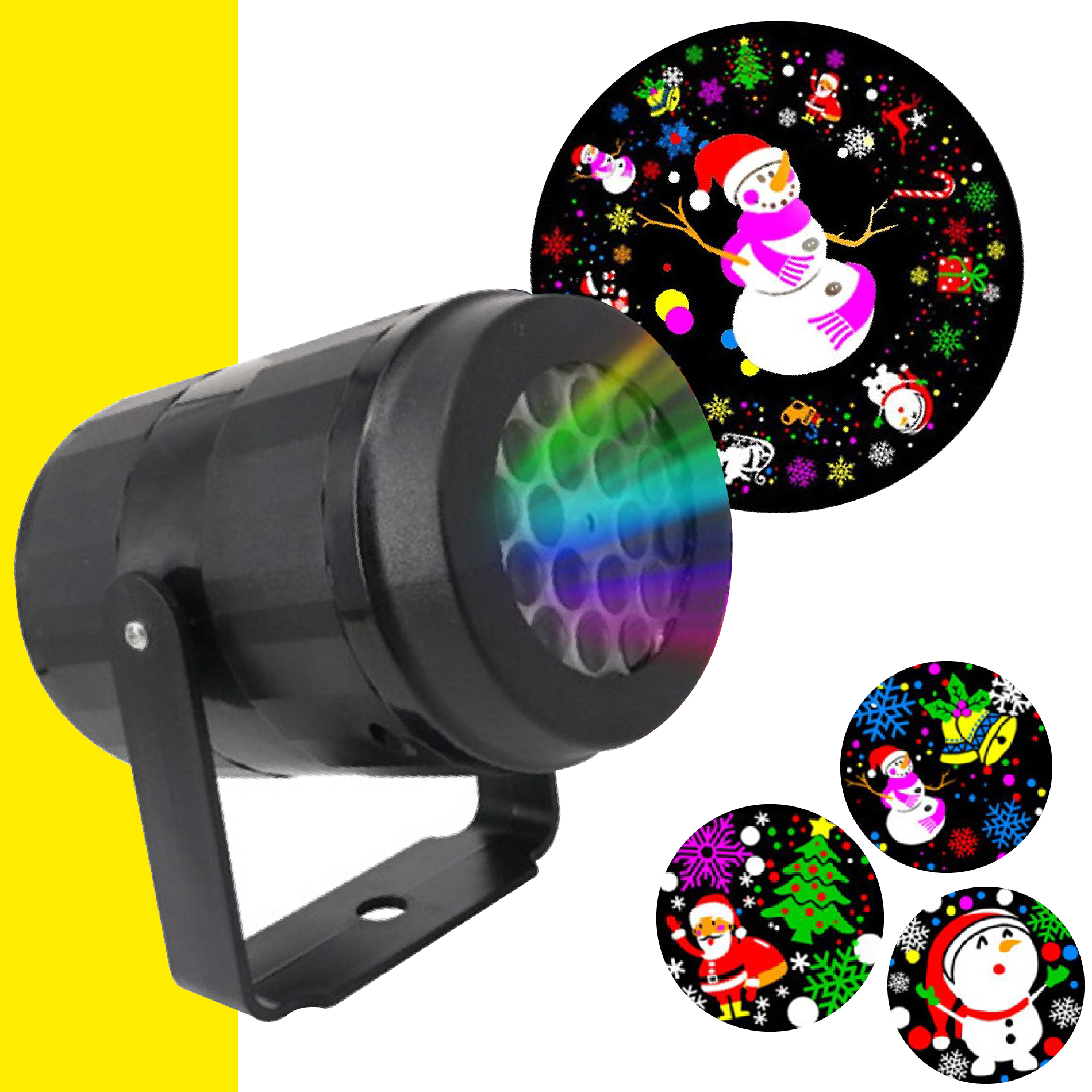 Proyector Figuras Navideñas Luces Color